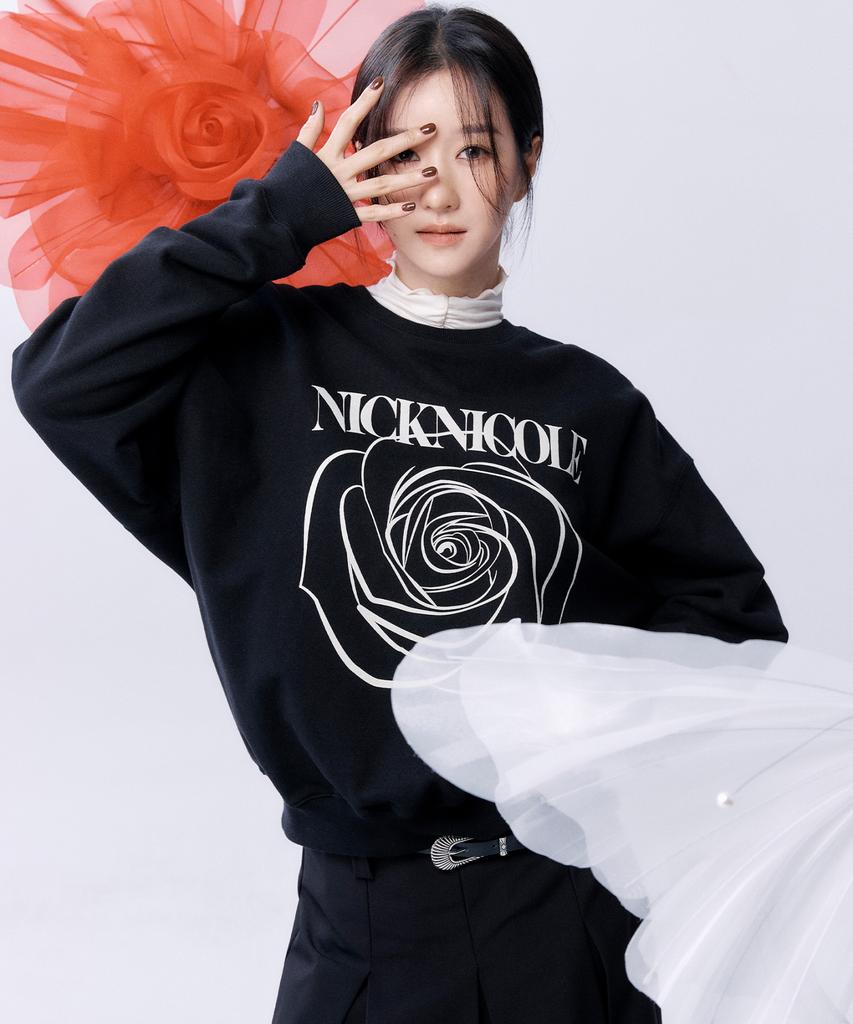 Свитшот с принтом Nigaennikol Nicole Rose_12 цветов