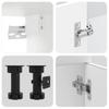 11 Piece Kitchen Cabinet Set Kalmar White Wood Based Panel