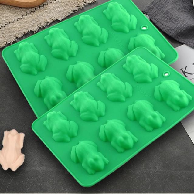 3D Силиконовые формы для лягушек, Форма для мастики, конфет, шоколада, Пасхальная лягушка, Желе, Гипс, Эпоксидная смола, Мелки, Инструменты для украшения торта