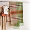 Stripe Color Matching Gradual Change Stripe Warm Shawl Scarf Imitation Cashmere Unisex Versatile Fringed Scarf
