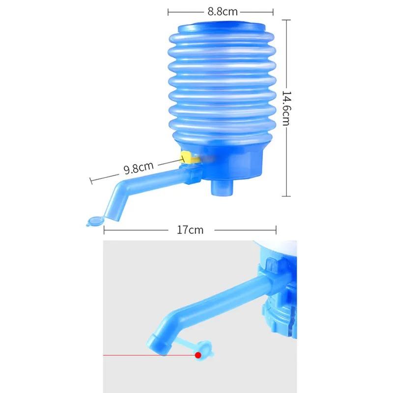 Portable Manual Water Bottle Pump Dispenser Pressure Drinking Water Pump Suitable for Most Water Dispensers Home Office Use