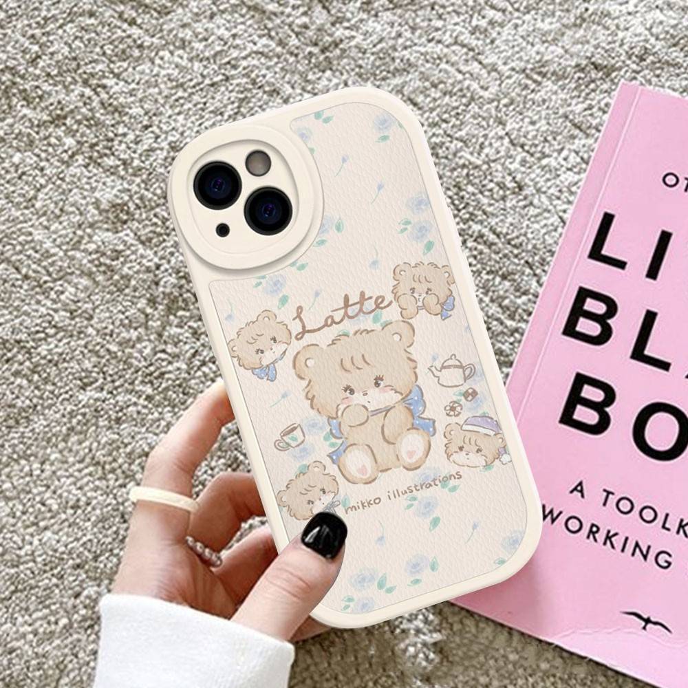 Famous Cute M-Mikko C-Characters Phone Case For IPhone 16 15 14 13 Pro Max 11 12 Plus Leather Silicone Cover