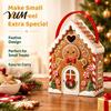 Christmas Tree Pattern Boxes House Gift Box with Handle, 3D Gingerbread/Santa Claus/Tree/Snowflake Candy Decorative Xmas Theme Treat for Party Favor,