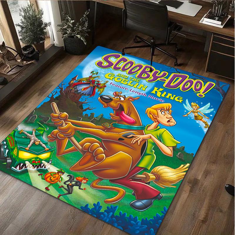 1Pc Scooby Print Rug - home decoration Carpet For Living Room Bedroom Flooring Computer Chair Area Rug