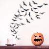 12PCS Halloween 3D Cutout Paper Bat Wall Sticker