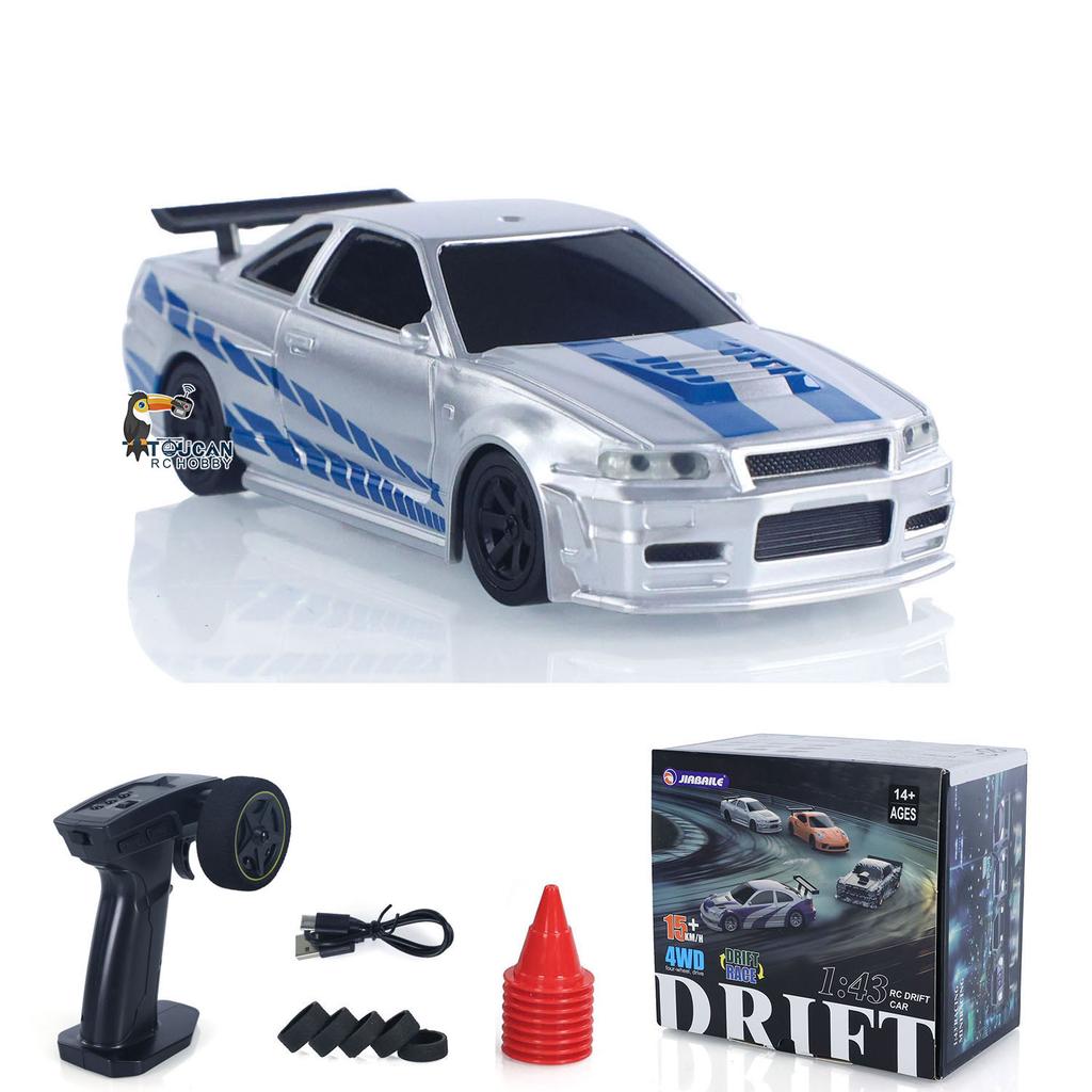 2.4G 1/43 Радиоуправляемая гоночная машина RC Высокоскоростной дрифт-кар Транспортное средство 4WD RTR Мини-машина Игрушка Батарея Освещение Гироскоп Подарок