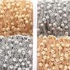 10 yards/roll Metal Golden Beads Chains For Jewelry Making Bulk Ball Link Chains DIY Women Men Necklace Bracelet Accessories