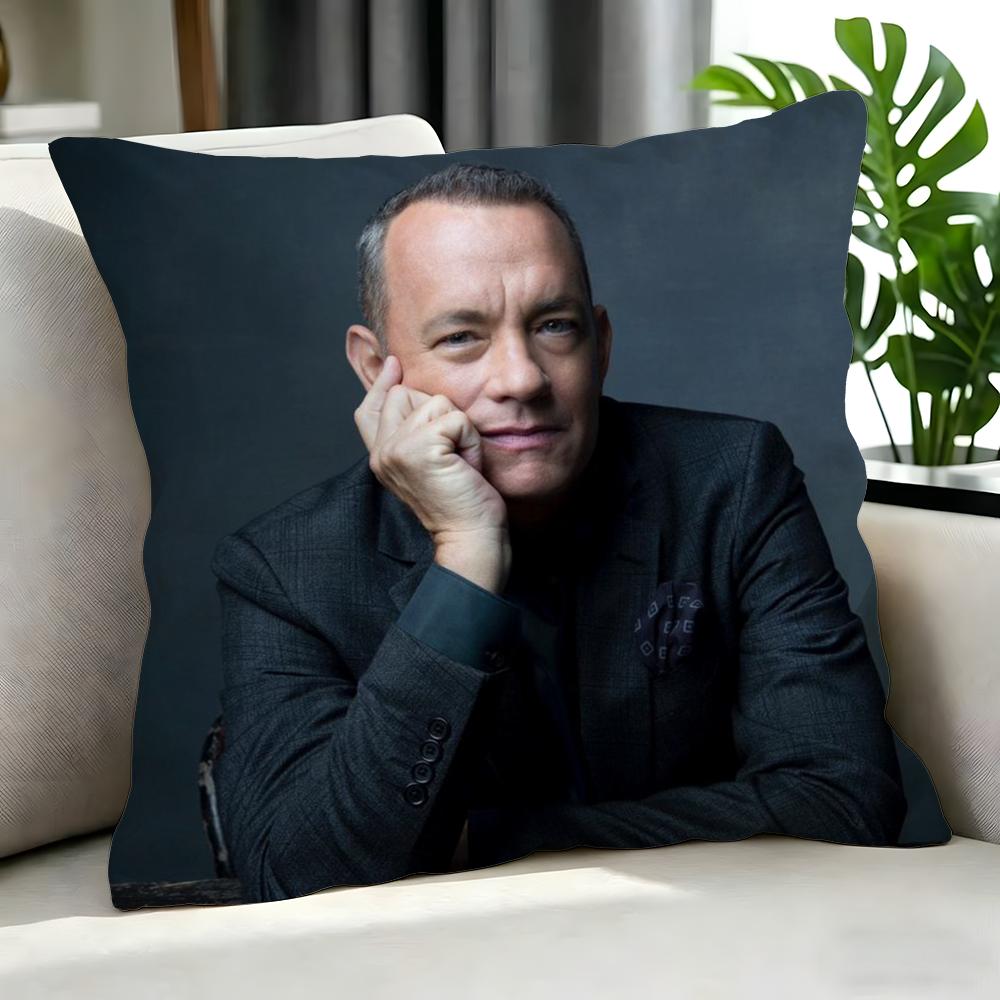 Actor Tom Hanks Cushion Cover Cushion Cover Set 4Pcs 50X50 45X45 40X40 Pillowcase Decorative Sofa Home Decor