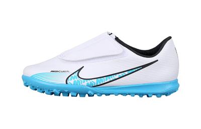 Меркуриал Вэйпор 15 младший. Футбольные бутсы для детей Adidas Predator 15 Club, нескользящие, износостойкие, низкие, сине-белые DJ5966-146