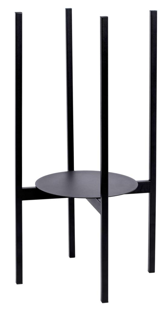 Kwietnik Stojący Loftowy Torre 70 Cm Czarny