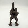 2Pcs/Set Middle Finger Figure Statue Desktop Flip-off Hand Figurine with Legs Rebellious
