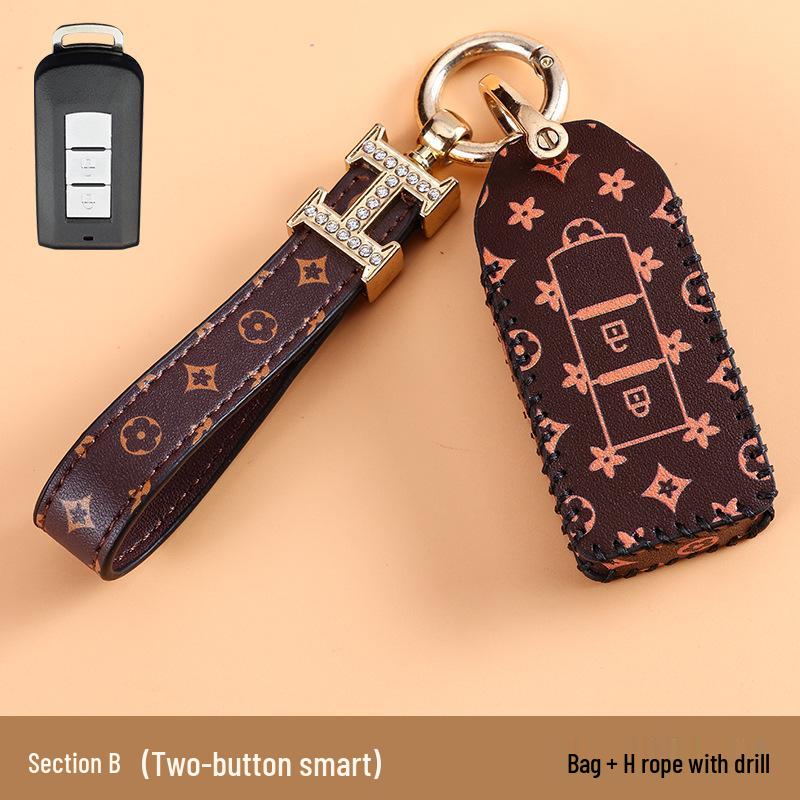 Высококлассный чехол для ключей для Mitsubishi Outlander, ASX, Eclipse Cross и Pajero Sport.