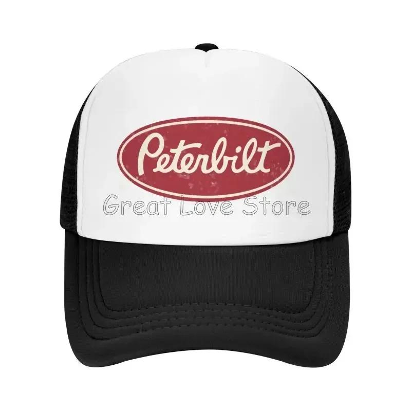 Мужские сетчатые бейсболки Peterbilt Truck Racing, унисекс, хип-хоп, регулируемая кепка snapback, женские летние повседневные кепки от солнца