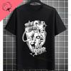 Funny Smile Now Cry Later Clown Mask Graphic Tshirt Chicano Style Shortsleeve Pure Cotton Streetwear Fashion Casual Tshirt