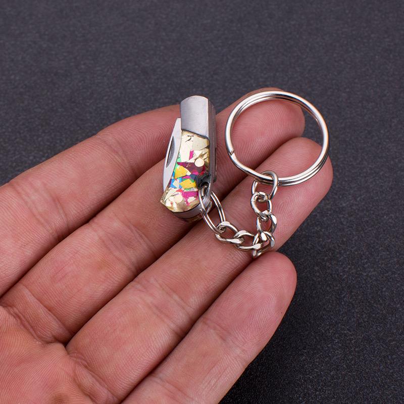 Брелоки для ключей Брелоки для ключей Подарки Разборка своими руками Экспресс-доставка Брелоки для ключей, Мини-брелок, Маленький нож, Красочный карманный мини-подарок