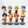 6 шт./8 шт./набор Haikyuu !! Аниме Фигурки Игрушки Кенма Козуме Шоё Хината Котаро Бокуто Ю Нишиноя Модель Кукла Для Детей
