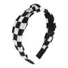 Simple Checkered Hairband Makeup Washing Solid Hair High Forehead Headband  Versatile Commute Hair Accessory for Women