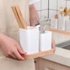Plastic Kitchen Utensil Holder 2/3 Divided Cutlery Drain Rack Tableware Organizer  Forks