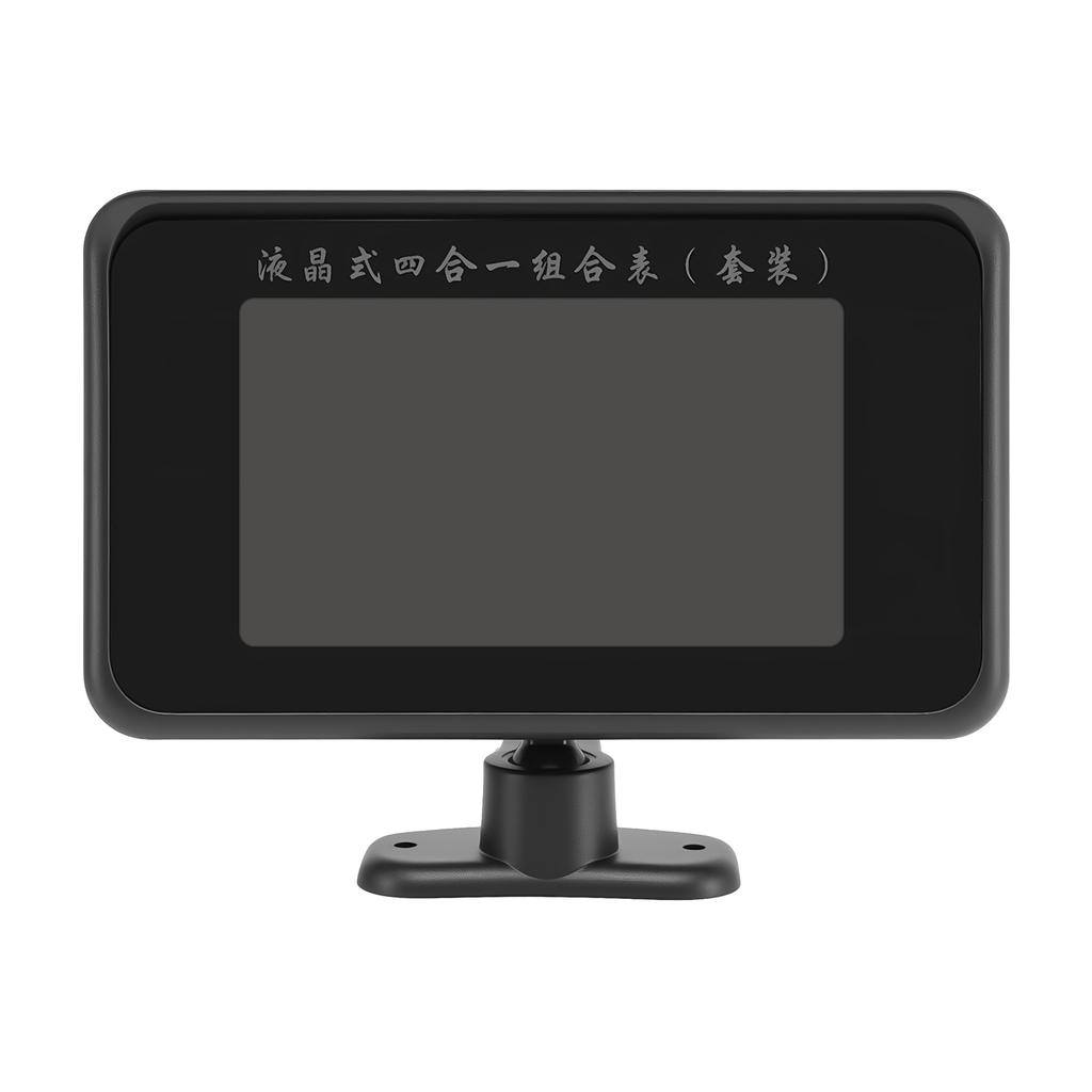 HD Digital Car LCD Display Gauge Universal 4 in1 Water Temp Voltage Fuel Level Oil Press Instruments Sensor NPT 1/8 12V/24V