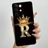 Для Realme C85 Pro 2025 Чехол для телефона с короной и начальной буквой для пары RealmeC85 Pro 4G RMX5555 Мягкий силиконовый TPU Защитный чехол для объектива
