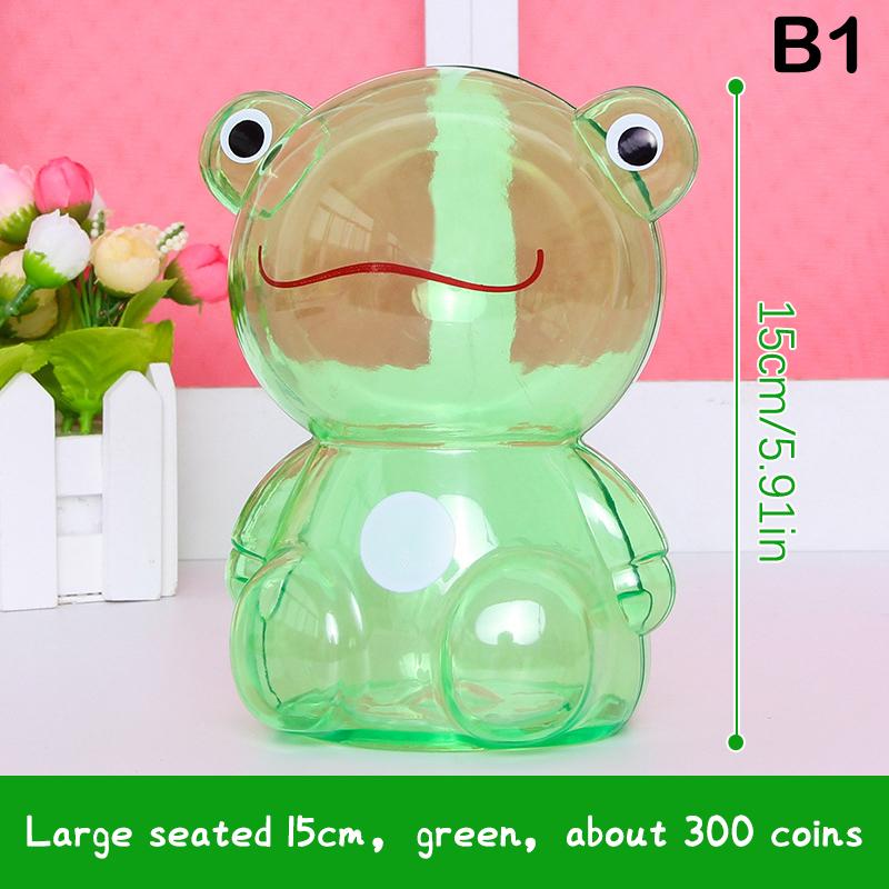 1 шт. Детская копилка, банка для конфет, копилка, прозрачная пластиковая, креативная копилка, коробки для денег, домашний декор