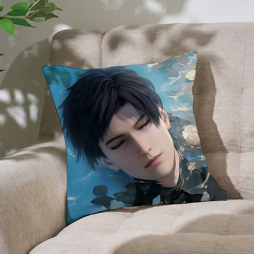 Zayne Llove And Deep Space Cute Customizable Square Pillowcases Stylish And Soft Perfect For Beds Cars And Sofas