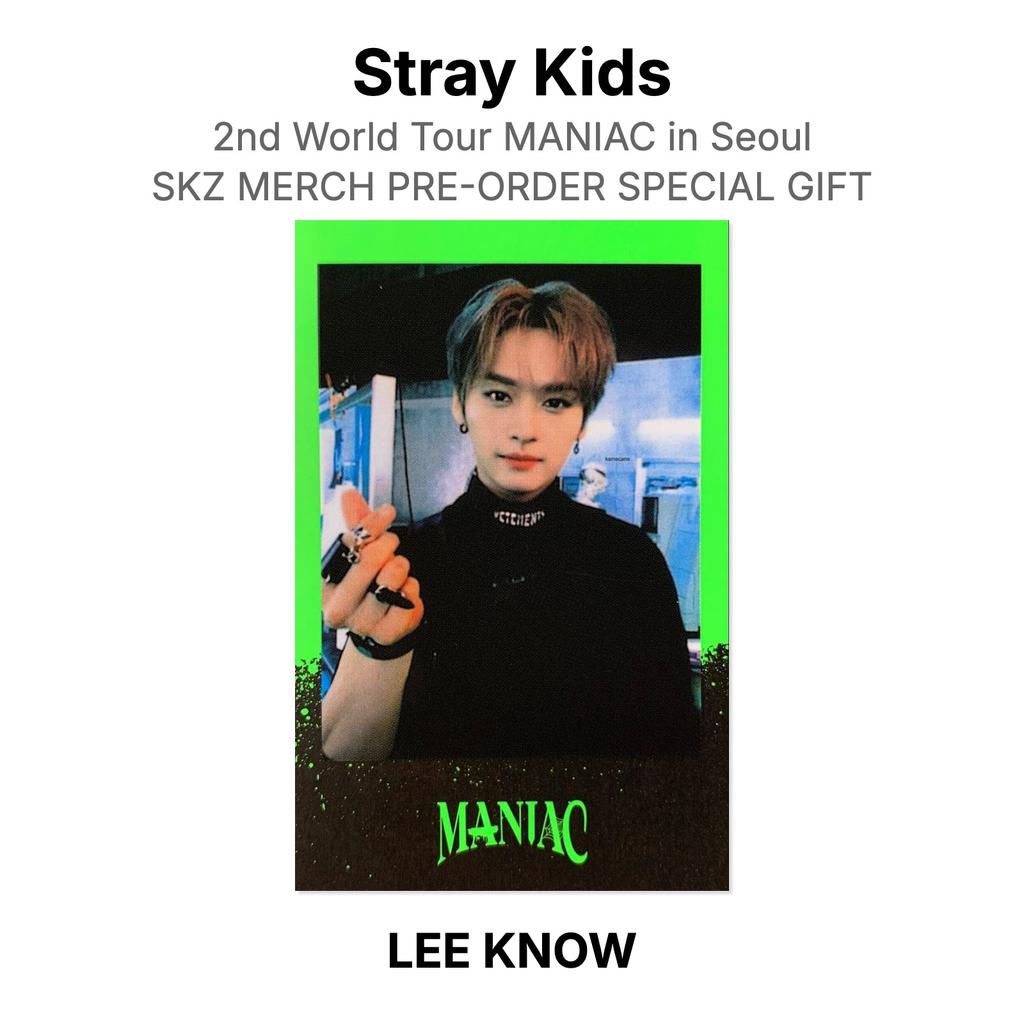 Stray Kids 2-й Мировой Тур MANIAC в Сеуле SKZ MERCH ПРЕДЗАКАЗ СПЕЦИАЛЬНЫЙ ПОДАРОК Официальная Фотокарточка