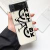 Phone Case For Samsung Galaxy Z Flip 3 4 5 Hard Folding Clear PC Bumper Mountain Bike Cycling art For Samsung Z Flip 6 Cover