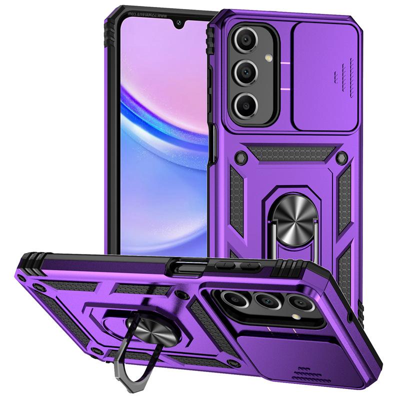 Suitable for Samsung A17 phone case, A07 full cover, A56 ring holder, A55 stand, A16 military push-window case, A06 protective case