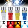 T10 Автомобильная светодиодная лампа W5W 6SMD 5630, фонарь заднего хода, лампы для чтения, постоянный ток 12 В, автомобильная клиновидная боковая подсветка номерного знака, лампы багажника