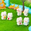 Miniature Cute Bunny Micro Landscape Ornament Decorations Mini Cartoon Resin Kawaii Animal Rabbit Desk Crafts Decor Accessories