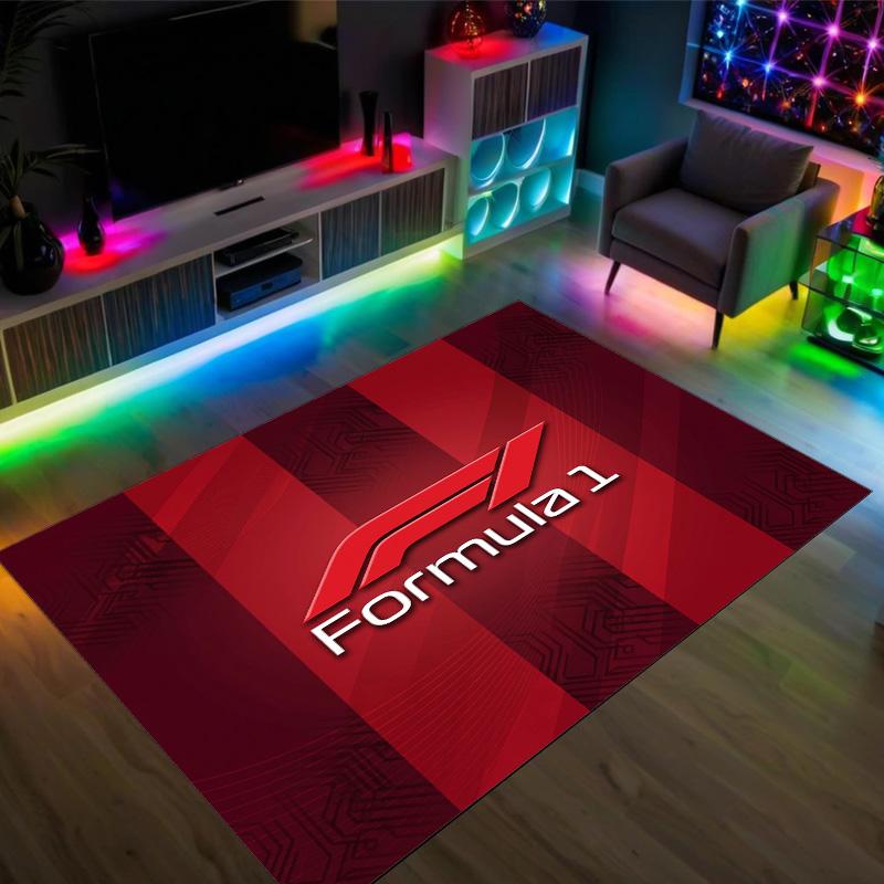 F1 Design Crystal Velvet Carpet Cozy Non?Slip Printed Rug For Bedroom Living Room Entrance