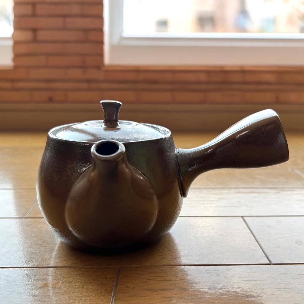Керамический кофейный/чайный чайник Sento Senka 32-20, боковая ручка, глина Банко, Сделано в Японии, Легкий, 480 куб. см, Подарок, Подарок на день рождения, Подарок к середине года, Оригинал L
