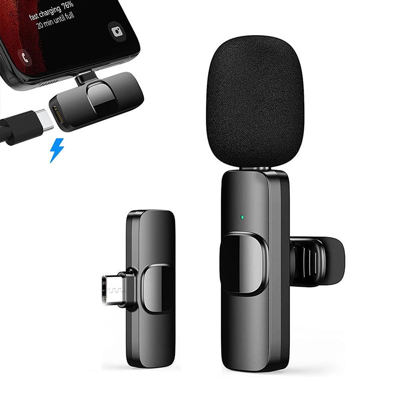 Петличный микрофон Bluetooth: Беспроводное крепление-клипса для мобильной видео- и голосовой записи