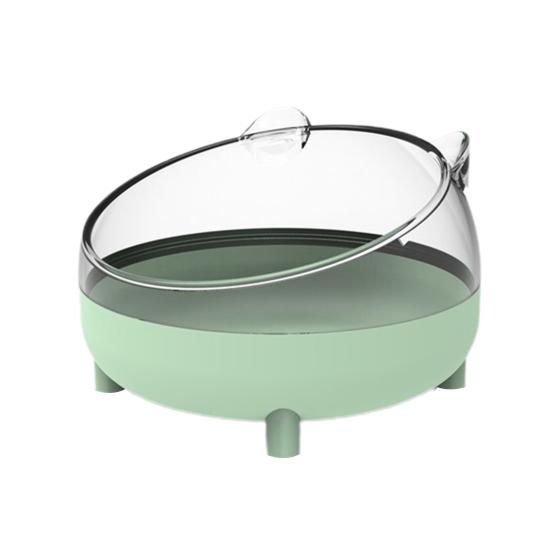 Ванна для хомяка, устойчивая к падению, симпатичная форма, легко моется, панорамная, прозрачная, большая подставка, двойного назначения.