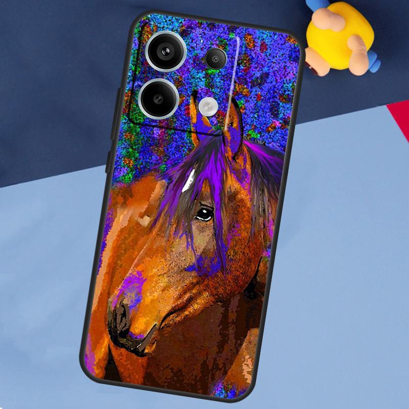 Красивый чехол для телефона с лошадью для Xiaomi Redmi Note 13 11 9 10 12 Pro Plus 9S 10S 11S 12S 9C 10C 12C 13C