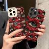 Модный жуткий силиконовый чехол с красными глазами для iPhone 13 14 15 16 Pro Max 11 12 Mini 7 8 Plus X XR XS MAX, мягкий противоударный чехол
