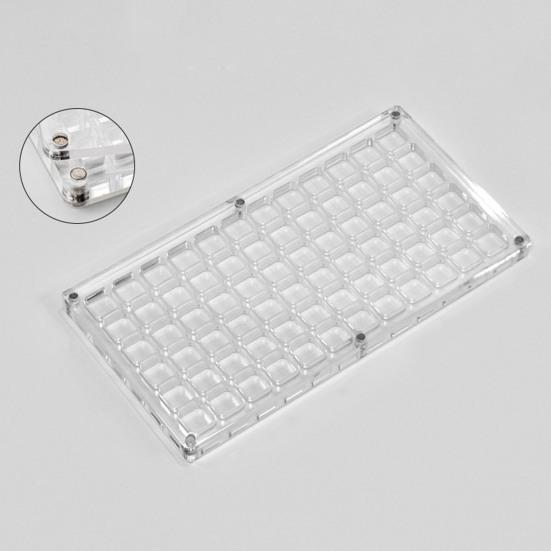 Магнитная коробка для показа ракушек, прозрачная классификация для хранения, мультисетки, брелок в виде морской звезды, декоративный футляр, контейнер, маленькие бусины, аксессуар из ниала