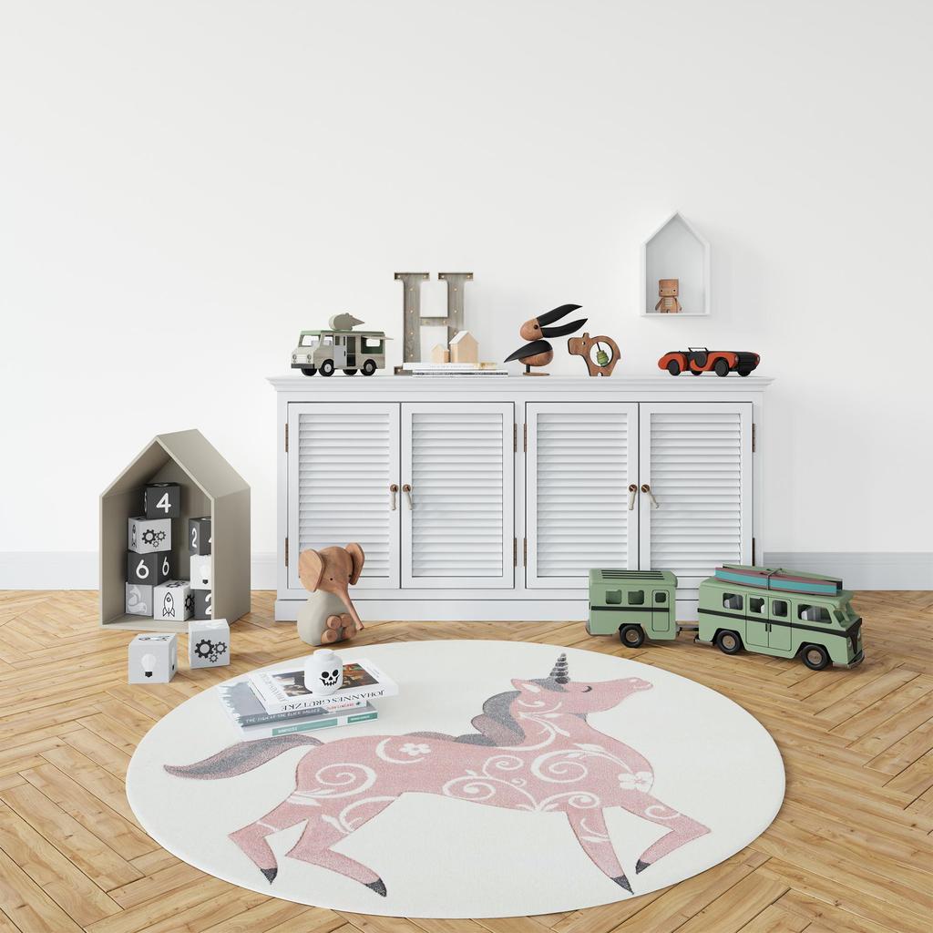 Декоративным сплетенный хлопком низкопробный сплетенный машиной картины единорога, тонкий ковер комнаты пятна устойчивый Вашабле современный