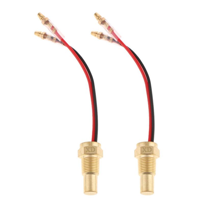 Digital Water Temp Gauge Sensor 12V 24V Voltmeter Automotive Meter for Car Engine Temperature Monitoring Universal Fit