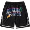Li Ning X Billionaire Boys Club Серия скейтбордов Принт с буквами На шнуровке Удобные Повседневные шорты Мужские шорты Черный AKSU947-2