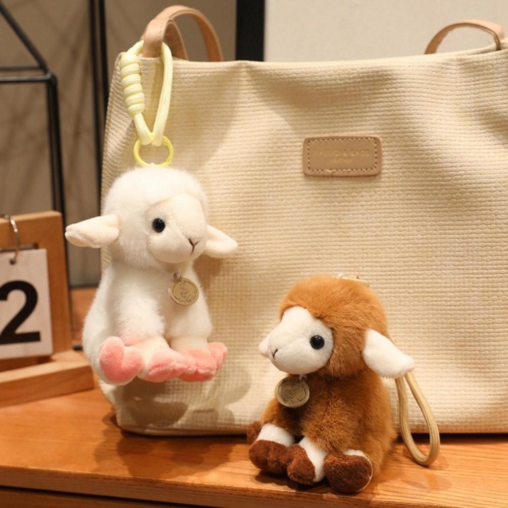 Sitting Pose Sheep Plush Pillow Long Ear Plush Sheep Doll Lovely Huggable Pillow Gifts
