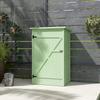 Wooden Small Shed, Garden Storage Shed with Shelves and Bolt Latch, 75L x 56W x115H cm, Green