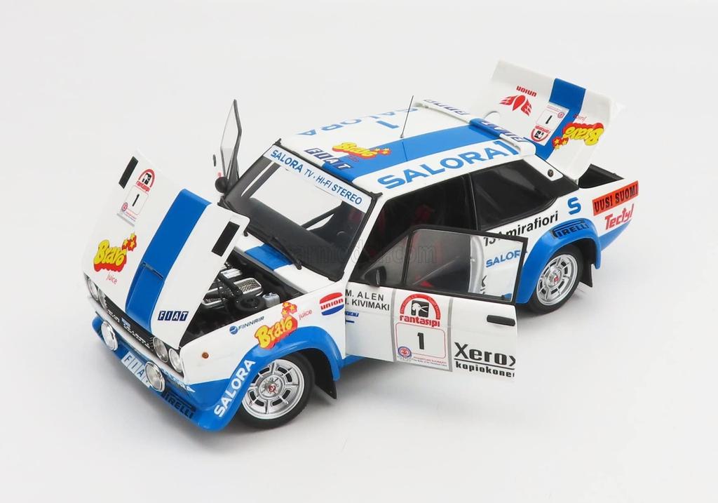 Kyosho Оригинал 1/18 Масштаб Fiat 131 Abarth 1980 1000 Озер #1 Готовая модель