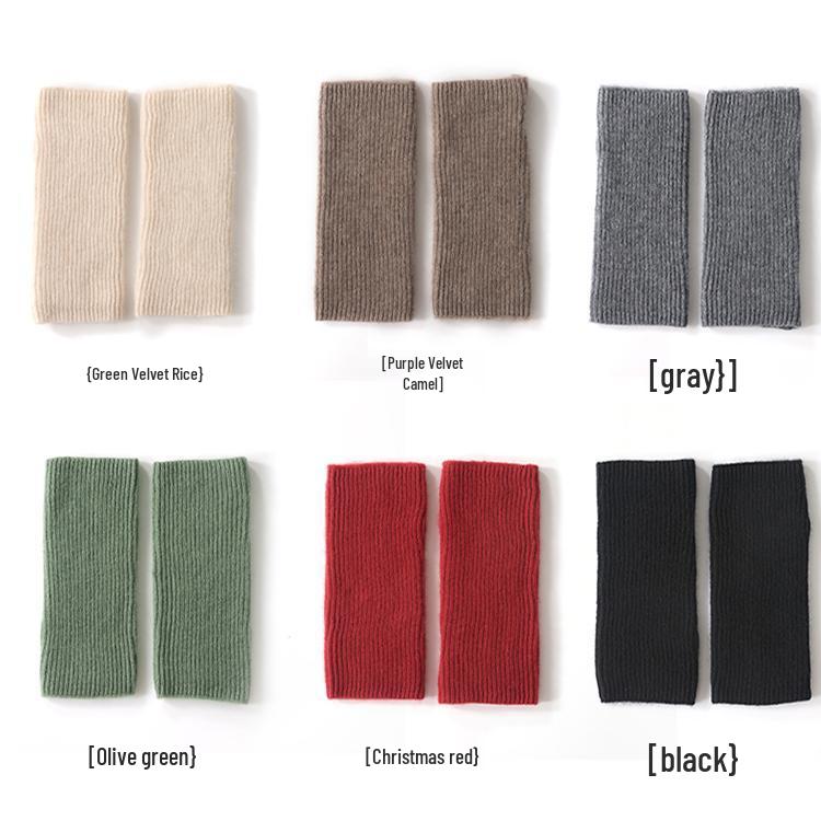 Женские вязаные перчатки из чистого кашемира - Теплая, морозостойкая защита рук для осени и зимы