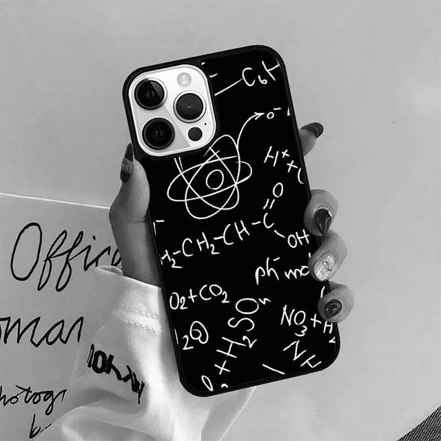 Наука Химия Формулы Чехол для телефона Для iPhone 17 Air 15 16 14 13 11 12 Pro Max Max Plus Задняя крышка Coque