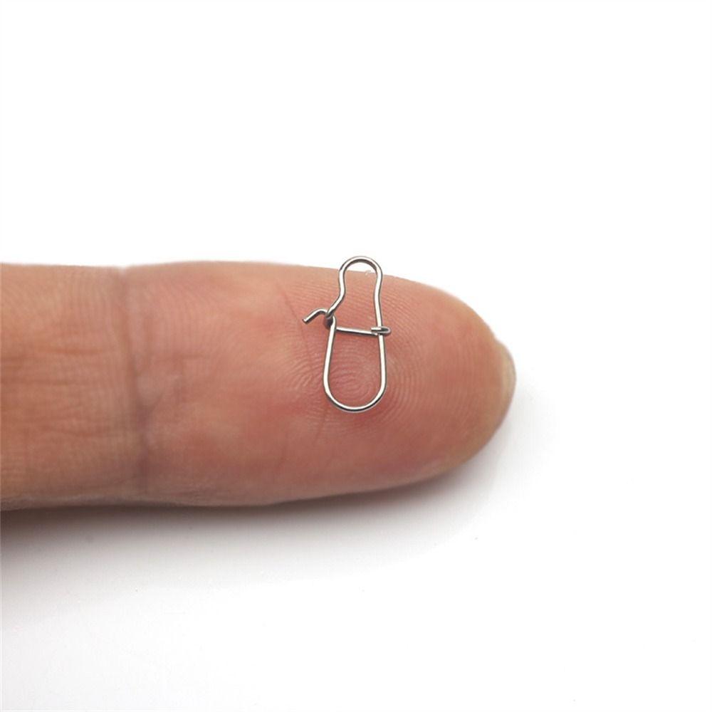 Steel For Lures Lock Snap Connector Swivel Lure Connector Fishing Snaps Clips Swivel Connector