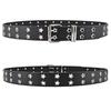 Полый панк повседневный женский ремень модный звездный газовый глаз украшение двухрядный ремень женский джинсовый ремень мужской