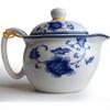 Чайник 350 мл Сине-белый цветочный фарфоровый чайник с ситечком Классический чайник для воды Пион благородный
