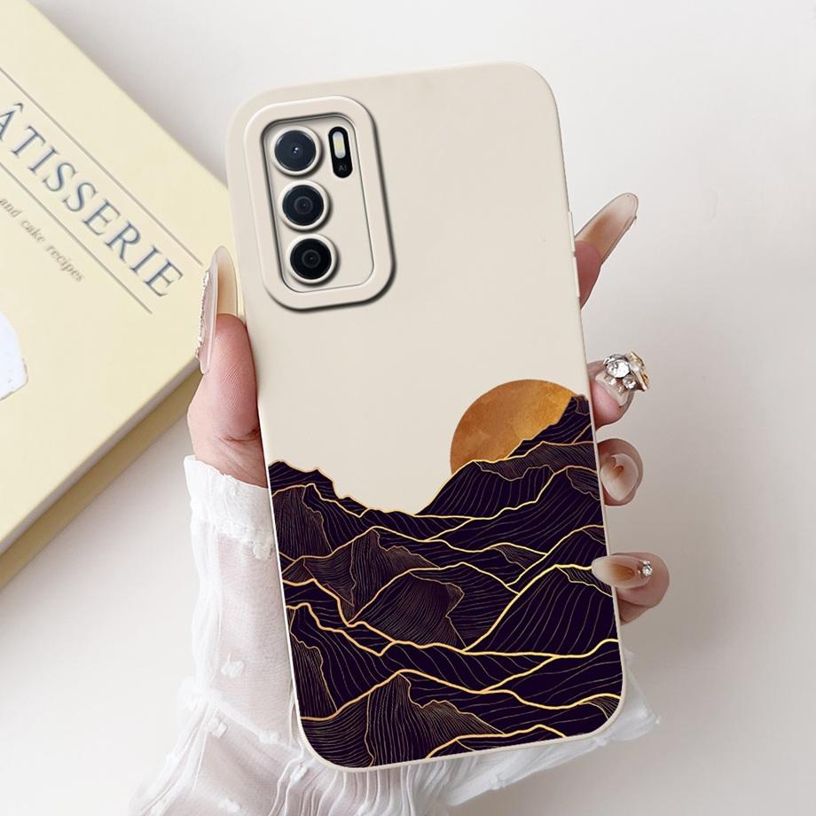 For Oppo A16 A16s A16k A16e Phone Case Soft Matte Silicone Capa Oppo A54s CPH2273 Funda Goothic Style Cartoon Panda Back Cover